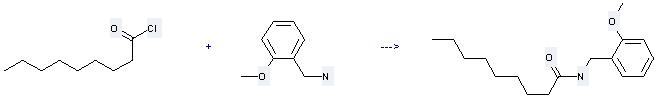 2-Methoxybenzylamine can be used to produce N-(2-methoxybenzyl)nonanamide